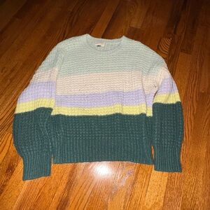Universal Thread Multicolor Striped Sweater